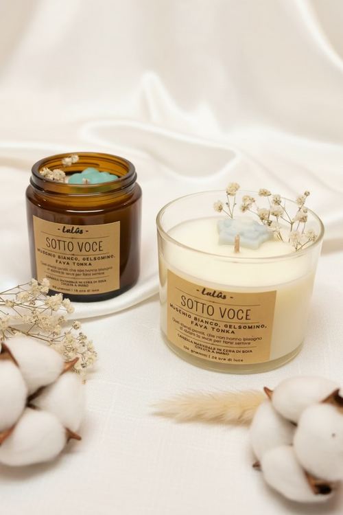 Sotto voce - Muschio bianco - LaLûs Naturalmente, Candele