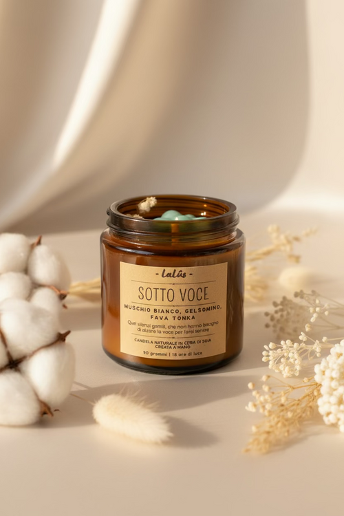Sotto voce - Muschio bianco - LaLûs Naturalmente, Candele