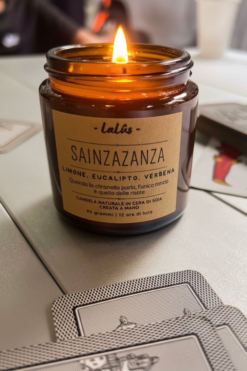 SainzaZanza - Limone, eucalipto e verbena - LaLûs Naturalmente, Candele