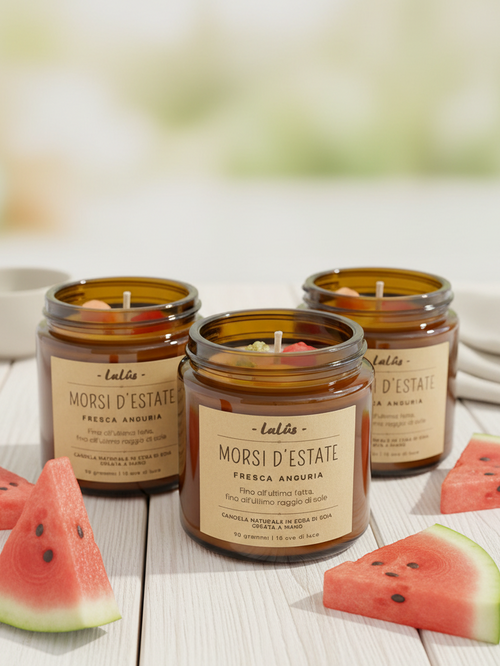 Morsi d’Estate - Anguria fresca - LaLûs Naturalmente, Candele