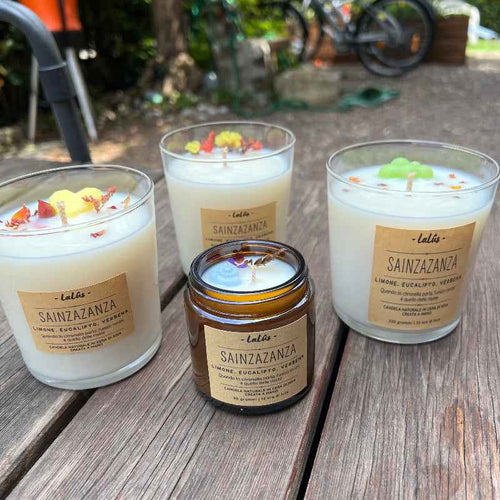 SainzaZanza - Limone, eucalipto e verbena - LaLûs Naturalmente, Candele